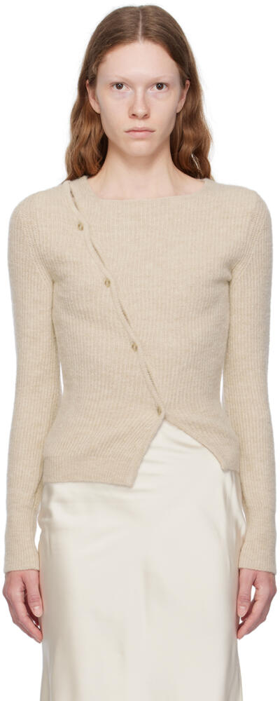 JACQUEMUS Beige Le Chouchou 'La Maille Pau' Cardigan Cover