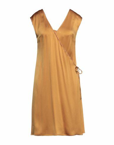 Alysi Woman Mini dress Ocher Acetate, Viscose Cover