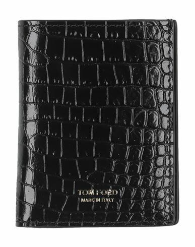 Tom Ford Man Wallet Black Leather Cover