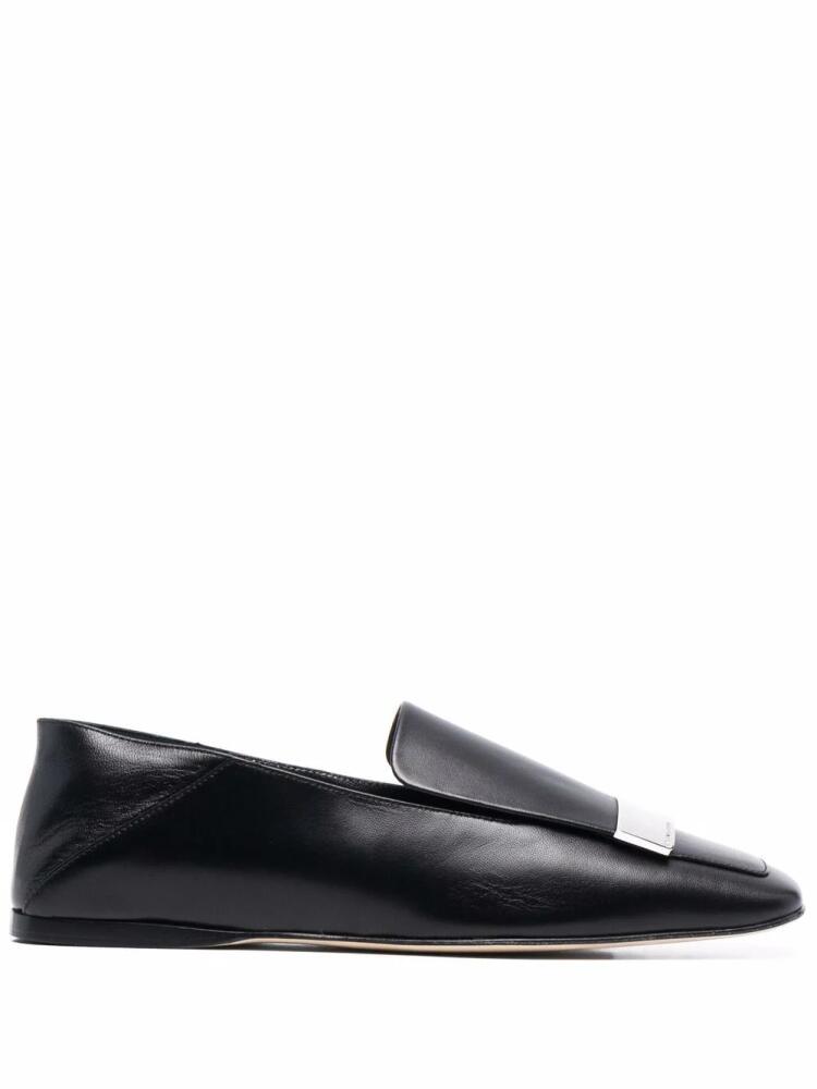 Sergio Rossi sr1 square-toe collapsible-heel loafers - Black Cover