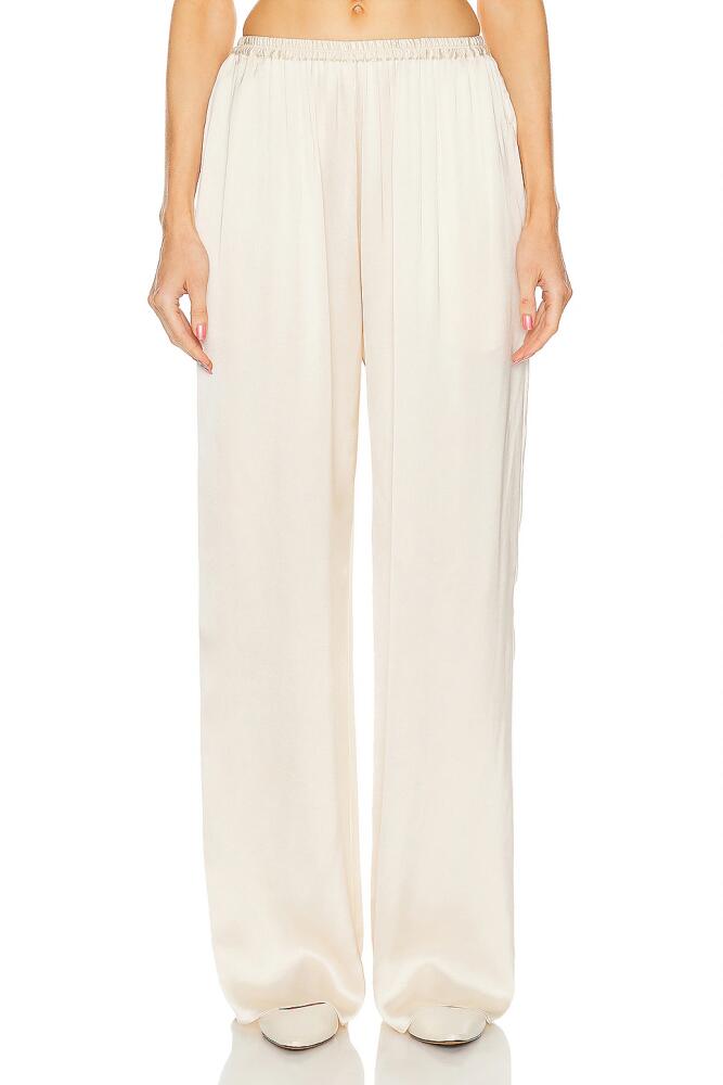 Matteau Relaxed Satin Pant in Ivory Cover