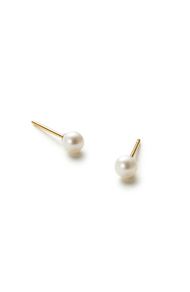 Ana Luisa Pearl Stud Earrings - Gold Pearl Studs Cover