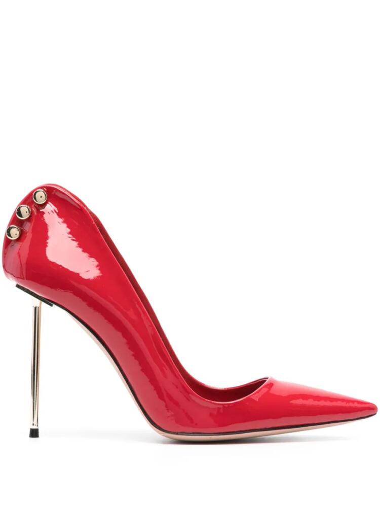 HARDOT Supreme Ass Metallic-heel 101mm patent-finish pumps - Red Cover