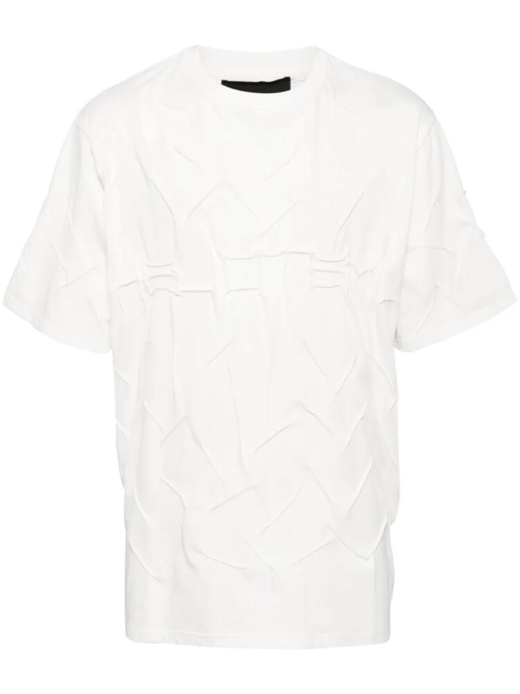 HELIOT EMIL Quadratic cotton T-shirt - White Cover