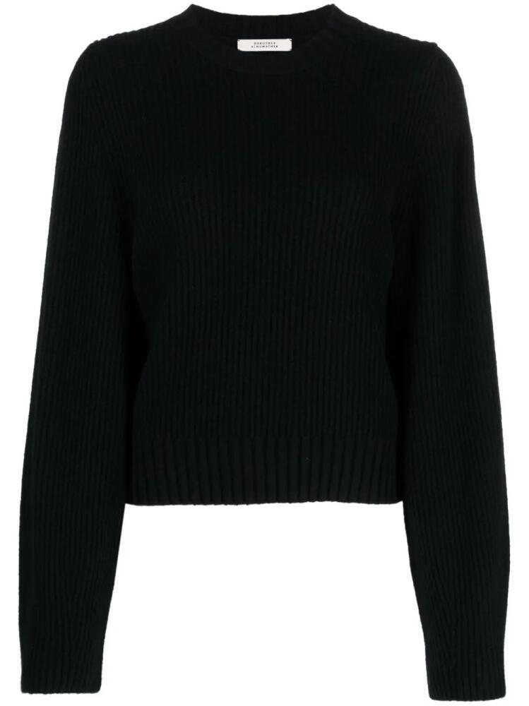 Dorothee Schumacher ribbed-knit sweatshirt - Black Cover