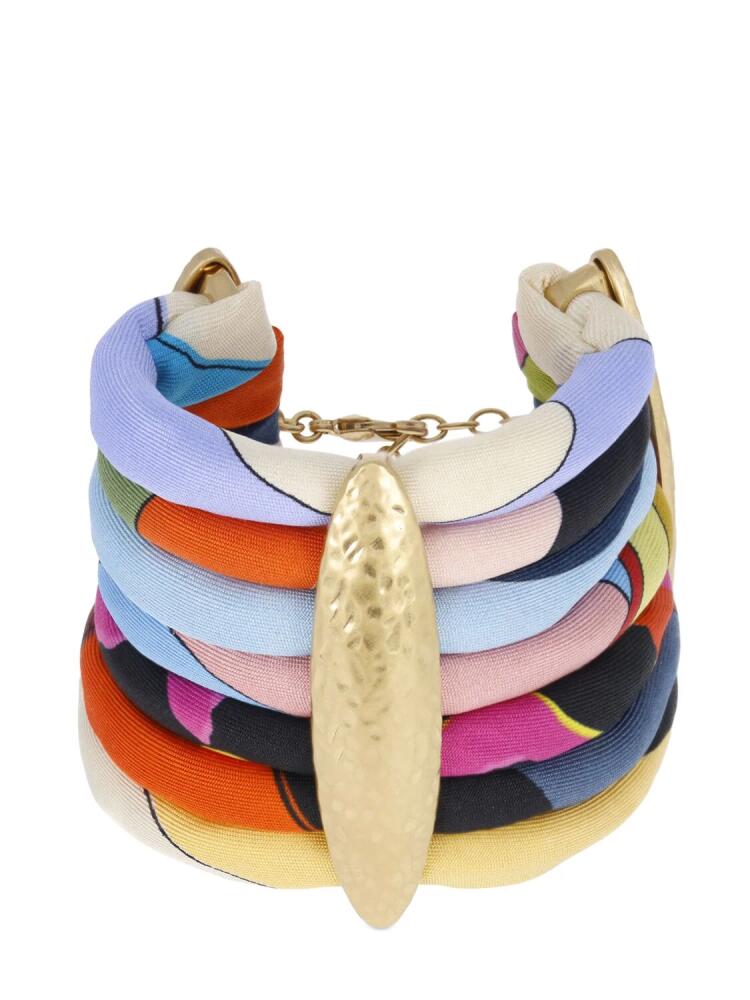 PUCCI Silk Twill Tubular Bracelet Cover