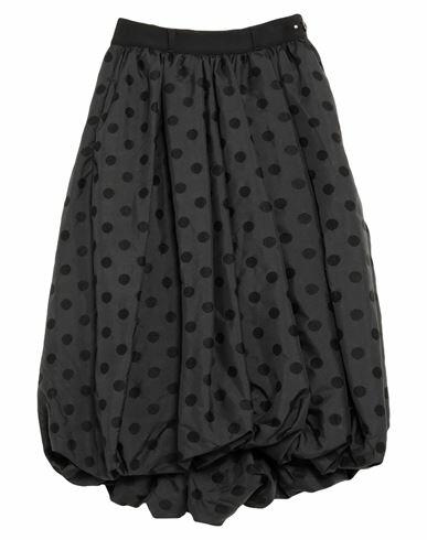 High Woman Midi skirt Black Polyester, Acrylic, Wool, Virgin Wool, Elastane Cover