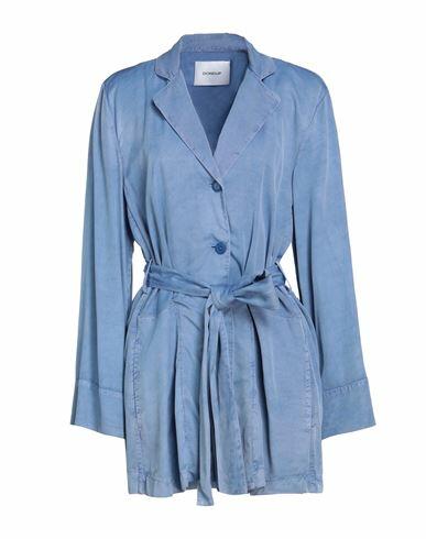 Dondup Woman Overcoat & Trench Coat Pastel blue Viscose Cover