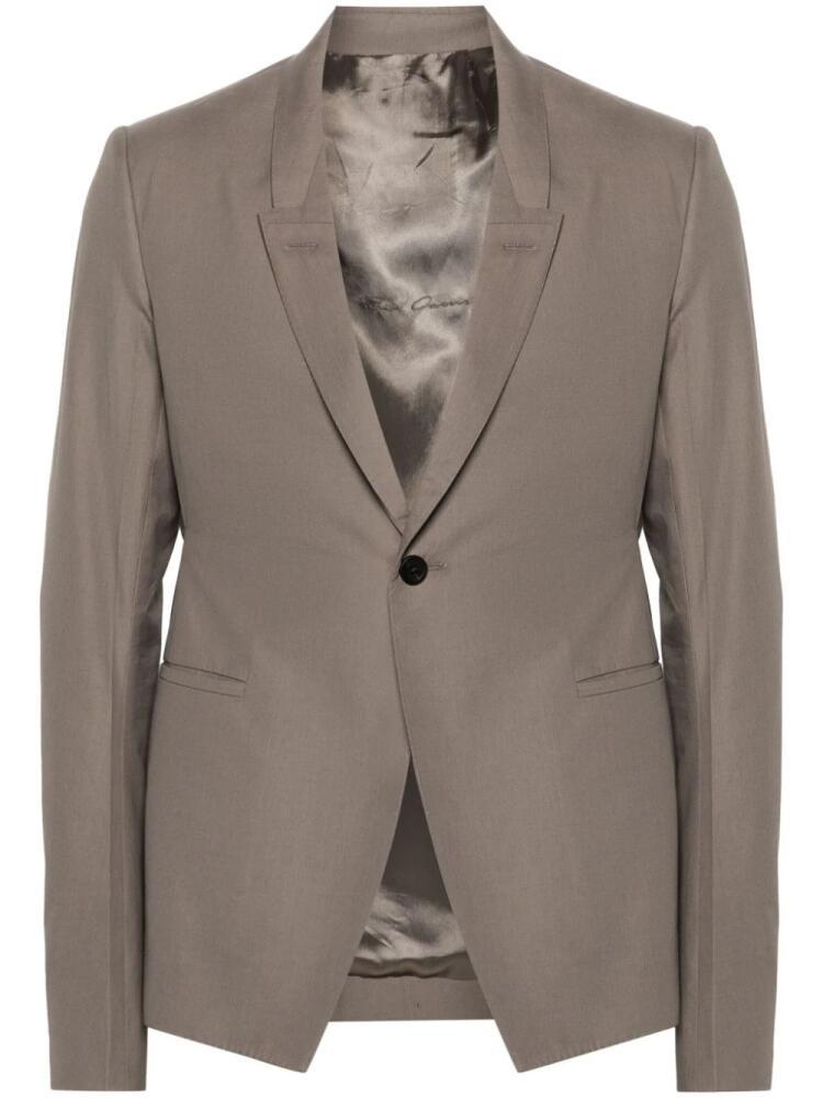 Rick Owens 73cms Soft cotton blazer - Neutrals Cover