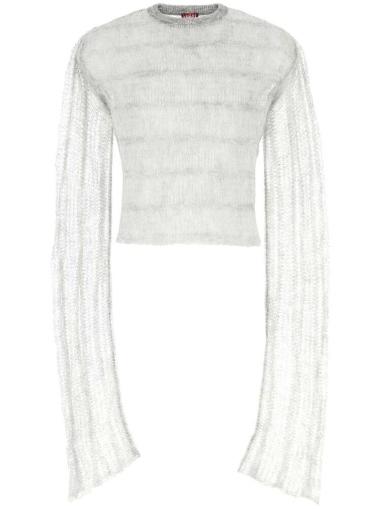 VITELLI mesh jumper - Grey Cover