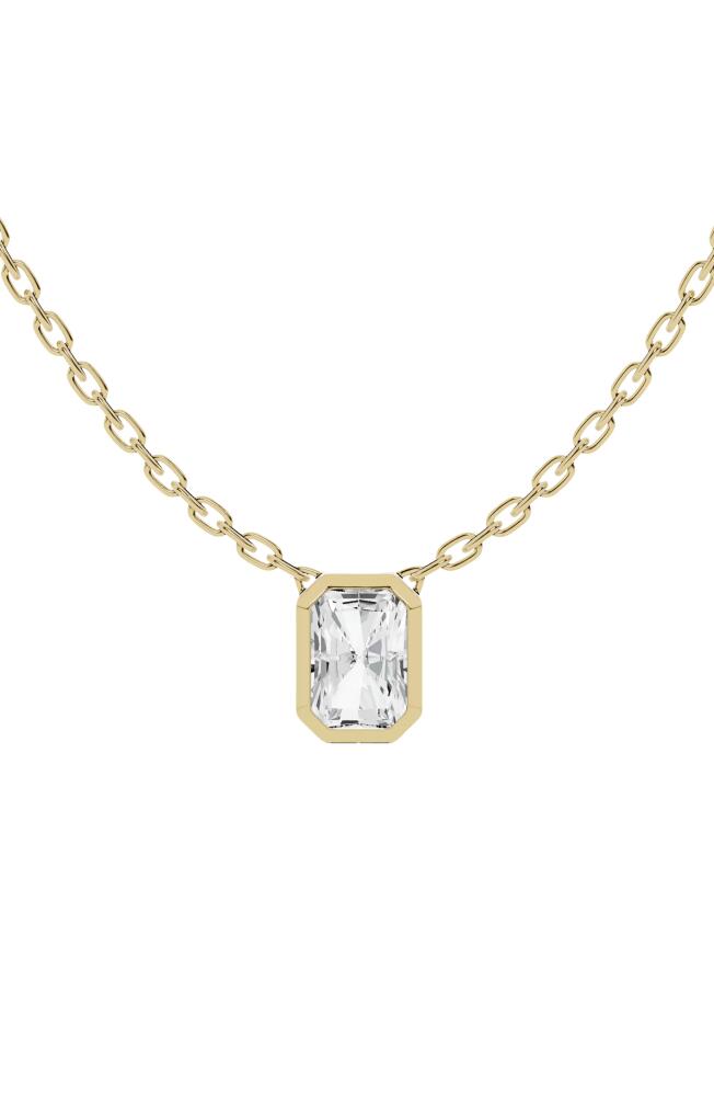 Jennifer Fisher 18K Gold Radiant Lab Created Diamond Pendant Necklace in D1.50Ct - 18K Yellow Gold Cover