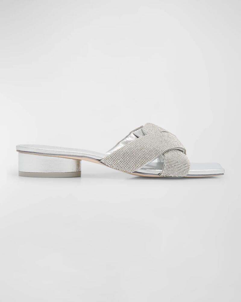 Cult Gaia Chaya Crystal Flat Slide Sandals Cover