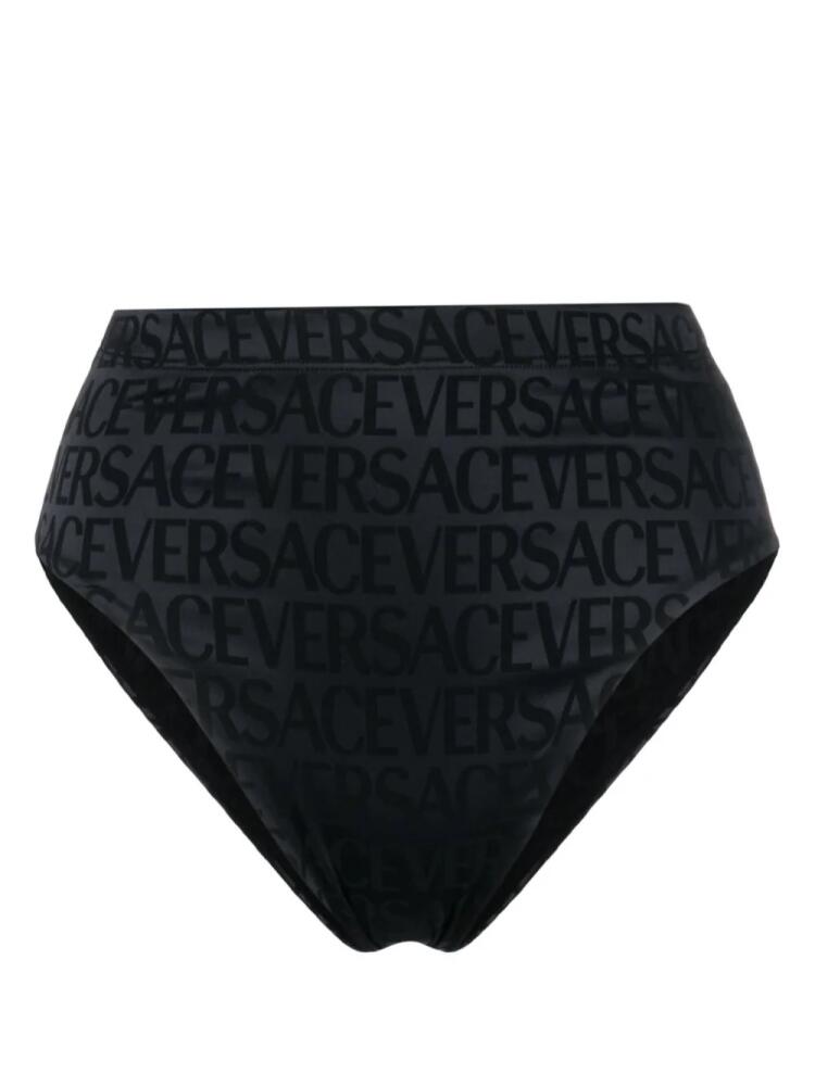 Versace Versace Allover satin-finish briefs - Black Cover