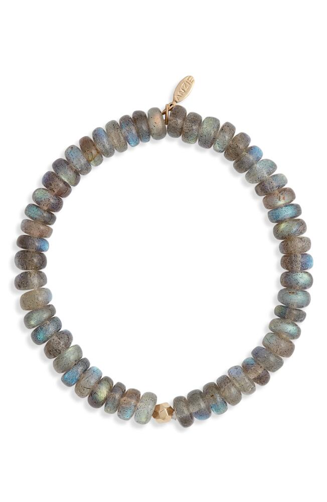 Anzie Boheme Labradorite Beaded Stretch Bracelet in Black Cover