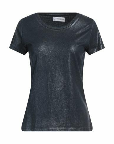 Madison•maison Woman T-shirt Midnight blue Organic cotton Cover