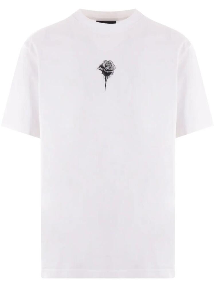 Han Kjøbenhavn Rose-print cotton T-shirt - White Cover