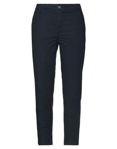 Teleria Zed Woman Pants Midnight blue Cotton, Lycra Cover