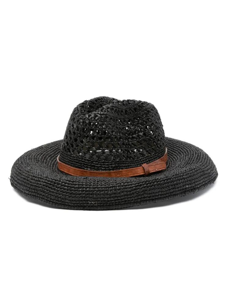 IBELIV Soa raffia hat - Black Cover