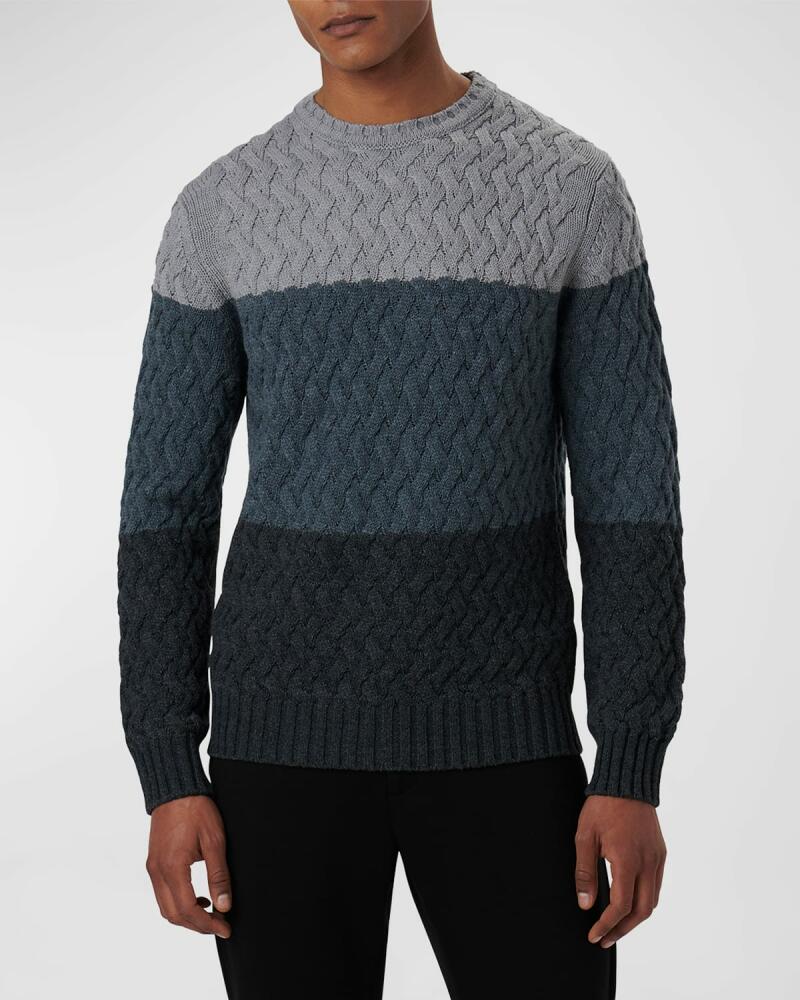 Bugatchi Men's Colorblock Knit Sweater Cover