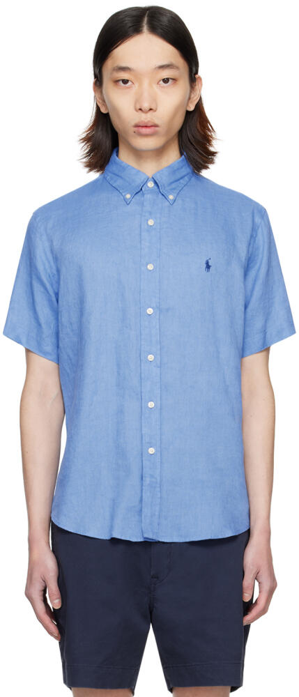 Polo Ralph Lauren Blue Classic Fit Shirt Cover