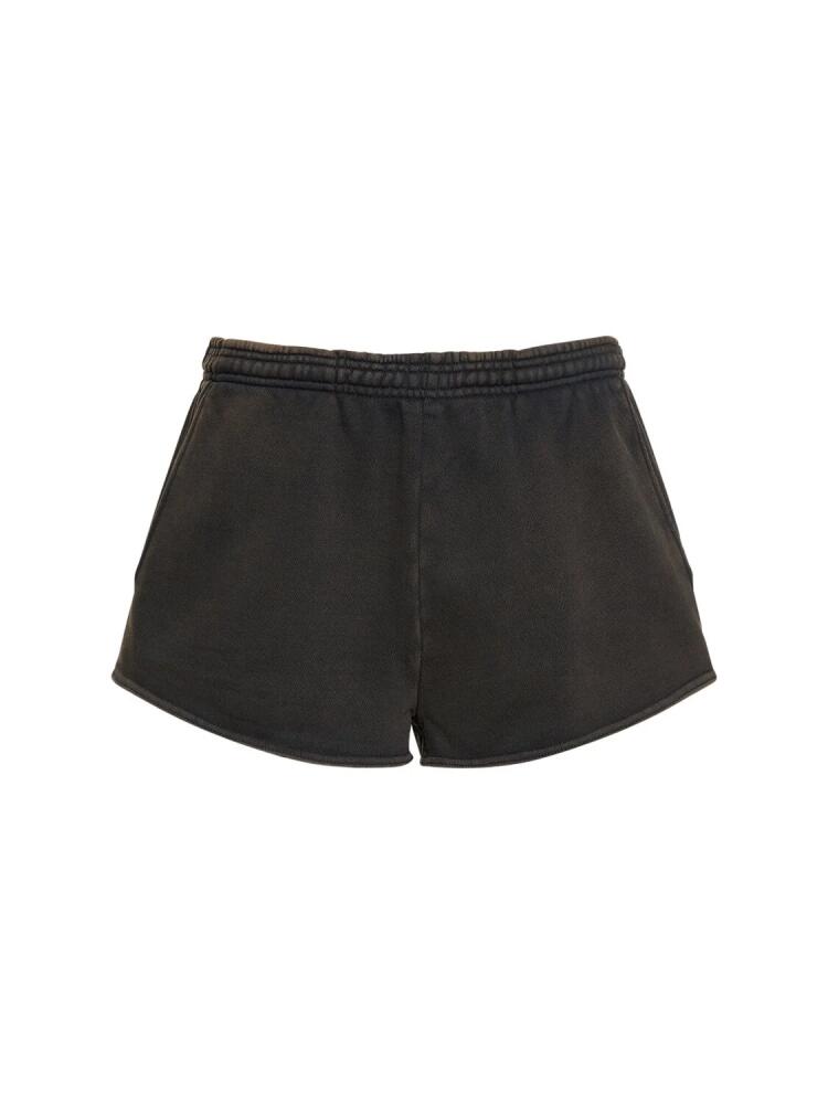 ENTIRE STUDIOS Washed Black Micro Shorts Cover