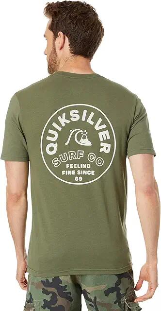 Quiksilver Timeless Spin Short Sleeve Tee (Four Leaf Clover) Men's Clothing Cover