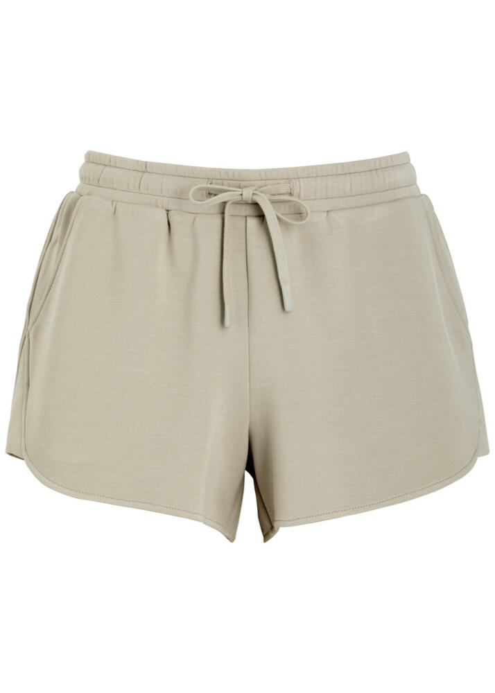 Varley Margot Stretch-jersey Shorts - Beige Cover