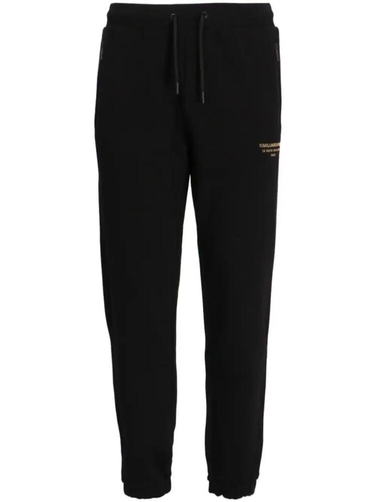 Karl Lagerfeld logo track pants - Black Cover