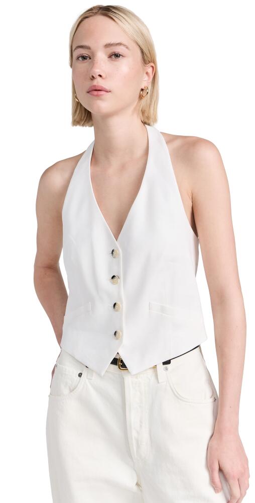 Veronica Beard Arabella Vest Off White Cover