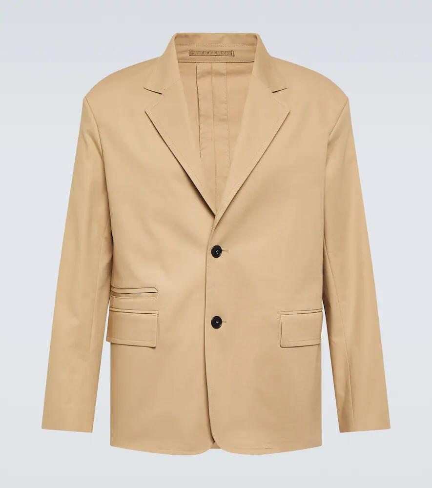 Lanvin Deconstructed cotton-blend blazer Cover