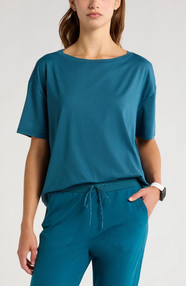 zella Equilibrium Cocoon T-Shirt in Teal Seagate Cover