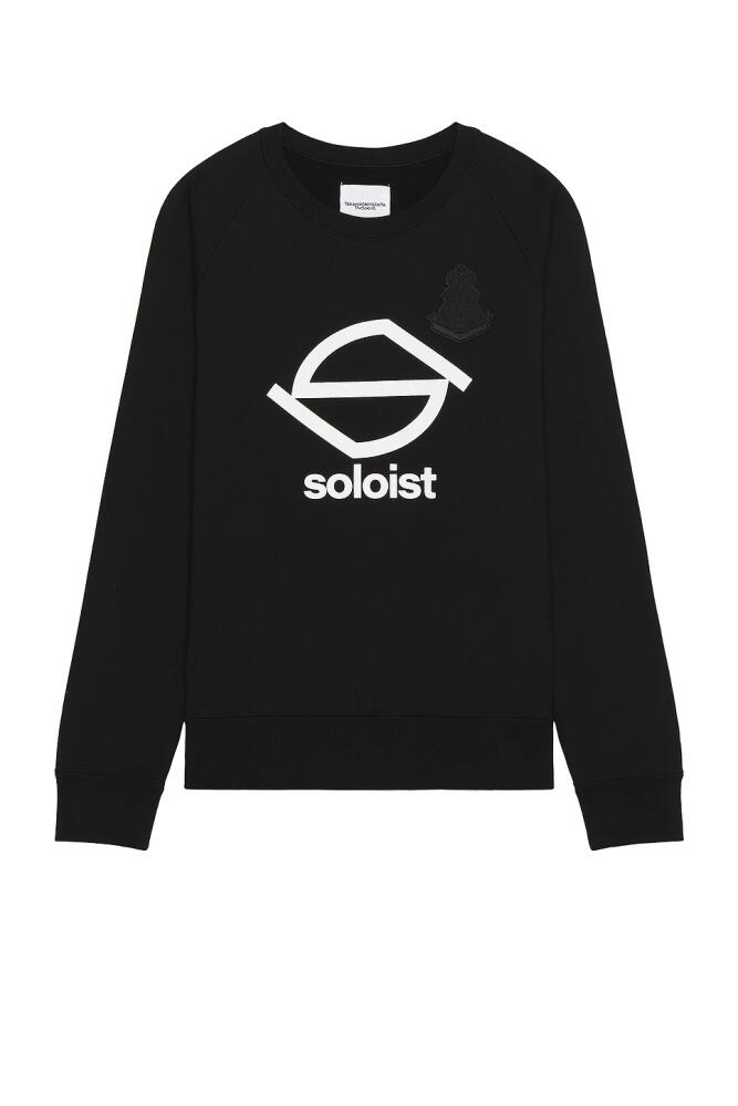 TAKAHIROMIYASHITA The Soloist S Logo And Bone Emblem Long Sleeve Sweatshirt in Black Cover