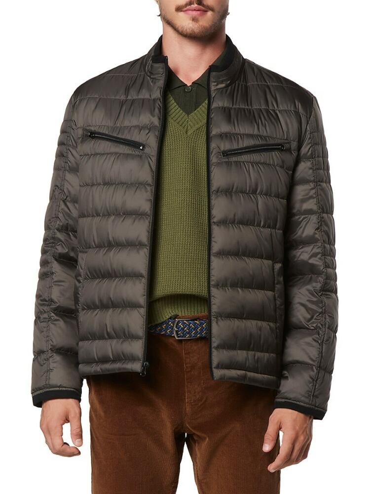 Andrew Marc Men's Grymes Channel Quilted Puffer Jacket - Slate Cover