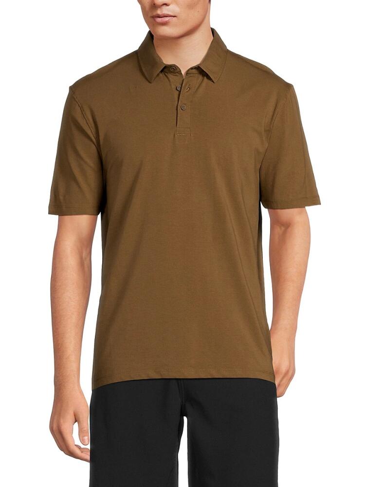 Kenneth Cole Men's Short Sleeve Polo - Brown Cover