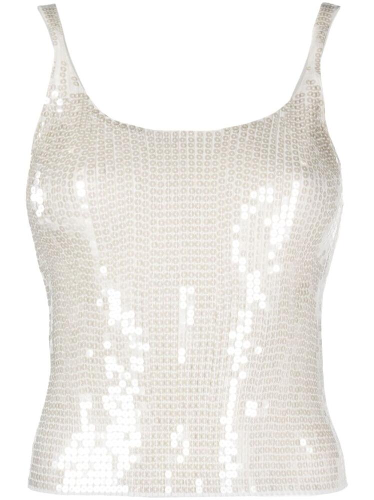 Alexander Wang sequinned tank top - Neutrals Cover