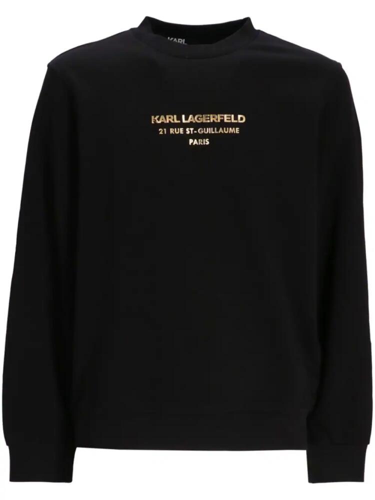 Karl Lagerfeld logo-lettering sweatshirt - Black Cover