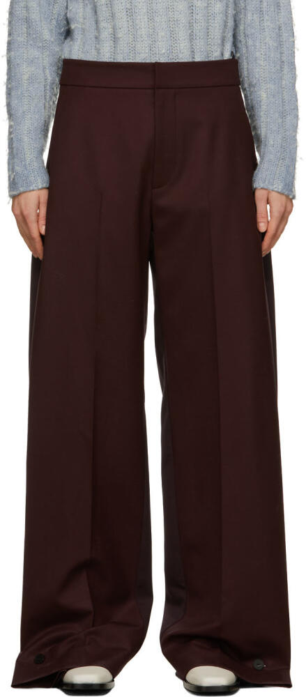 GAUCHERE Burgundy Tekin Trousers Cover