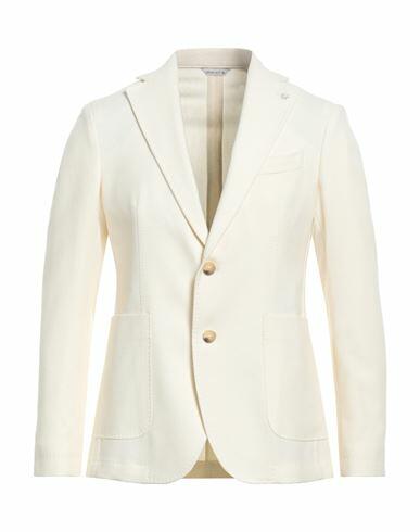 Manuel Ritz Man Blazer Cream Virgin Wool, Cotton Cover