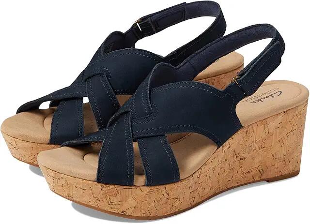 Clarks Rose Erin (Navy Nubuck) Women's Shoes Cover