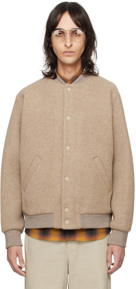 A.P.C. Beige Mick Bomber Jacket Cover