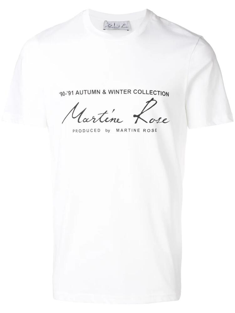 Martine Rose printed logo T-shirt - White Cover