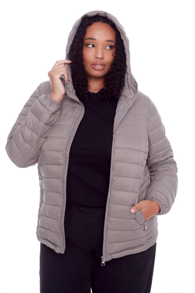 Alpine North YOHO PLUS SIZE - Vegan Down Lightweight Packable Puffer Jacket & Bag in Taupe Cover