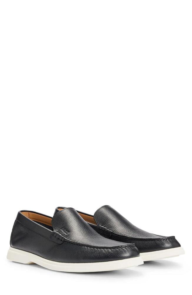 BOSS Sienne Moc Toe Loafer in Black Cover