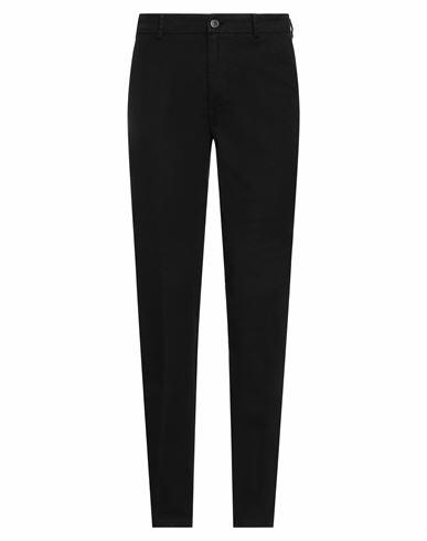 Trussardi Man Pants Black Cotton, Elastane Cover