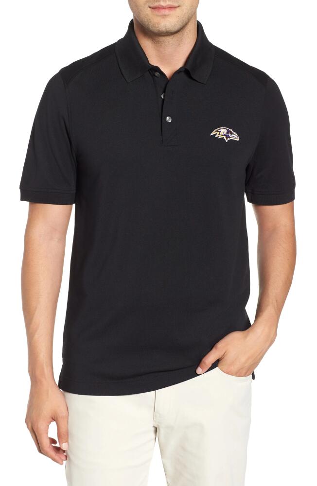 Cutter & Buck Baltimore Ravens - Advantage Regular Fit DryTec Polo in Black Cover