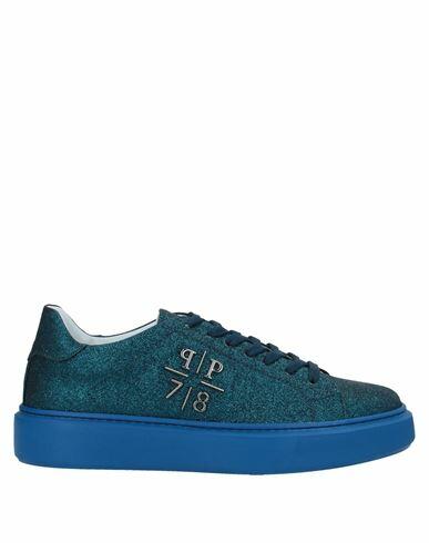 Philipp Plein Woman Sneakers Blue Soft Leather Cover