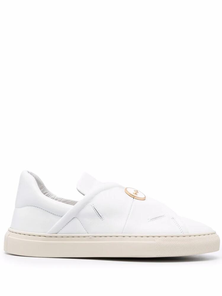 Ports 1961 button-embossed slip-on sneakers - White Cover