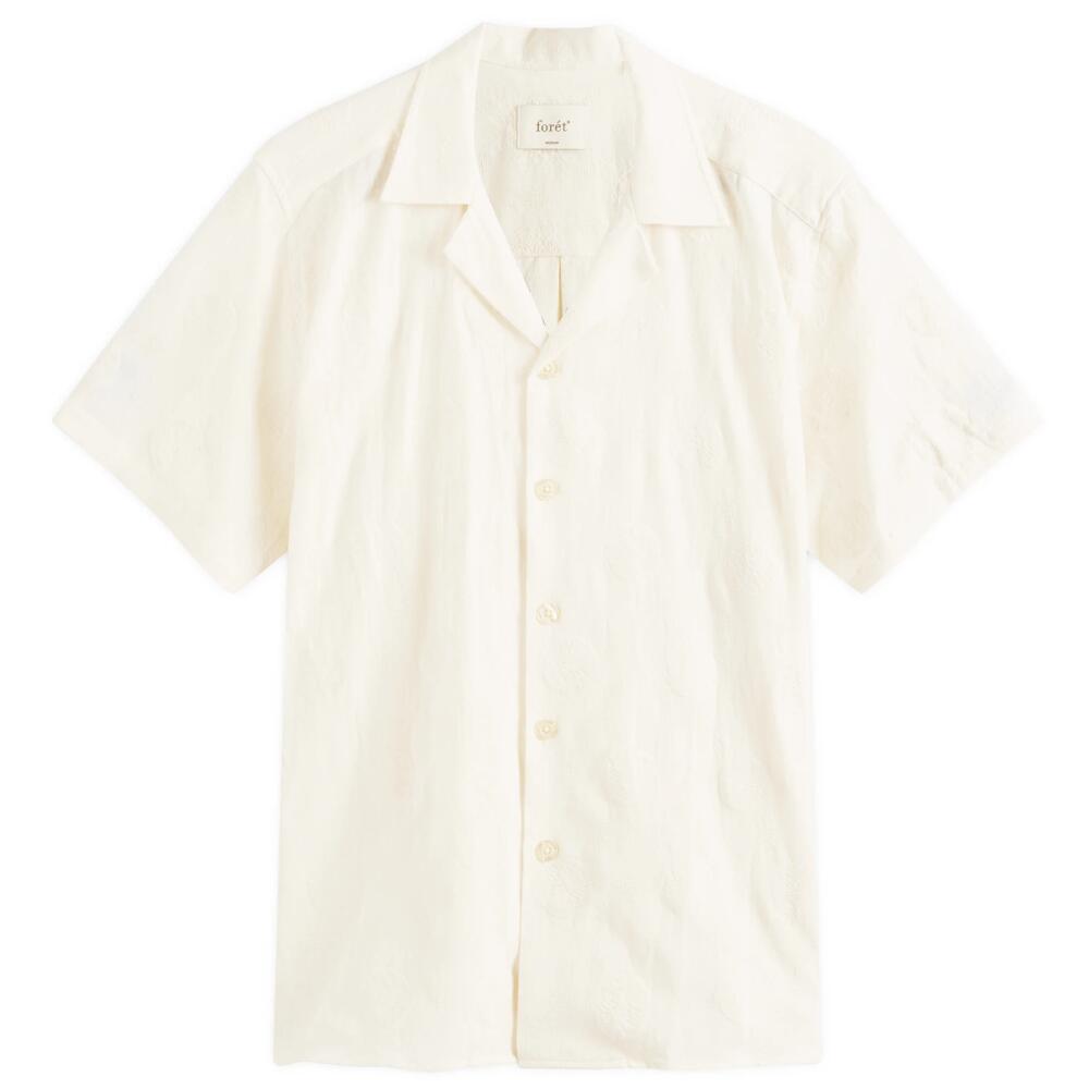 Foret Men's Circle Vacation Shirt in Cloud Cover