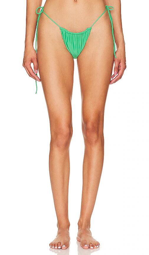 Riot Swim Bixi Bikini Bottom in Green Cover