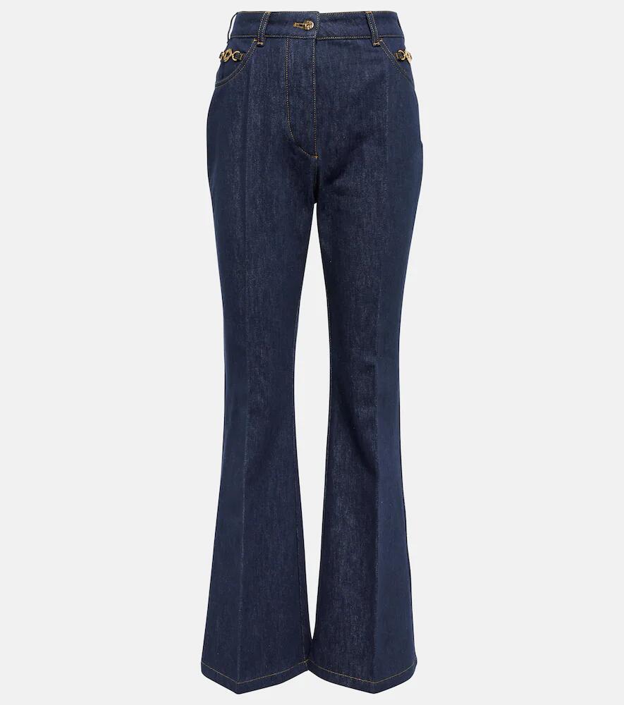 Patou Embellished high-rise flared jeans Cover